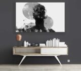 Tableau Design Contemporain in black and white