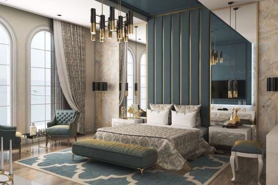 Art Deco bedroom: design ideas, advice, +45 images