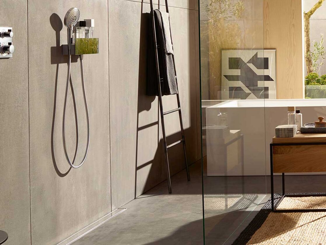 How to choose your color of the cemented concrete bathroom?