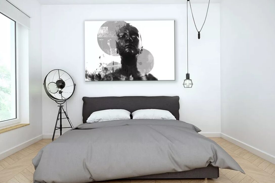 Tableau Design Contemporain in black and white